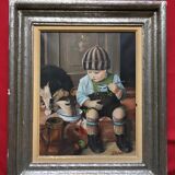The child and his dog