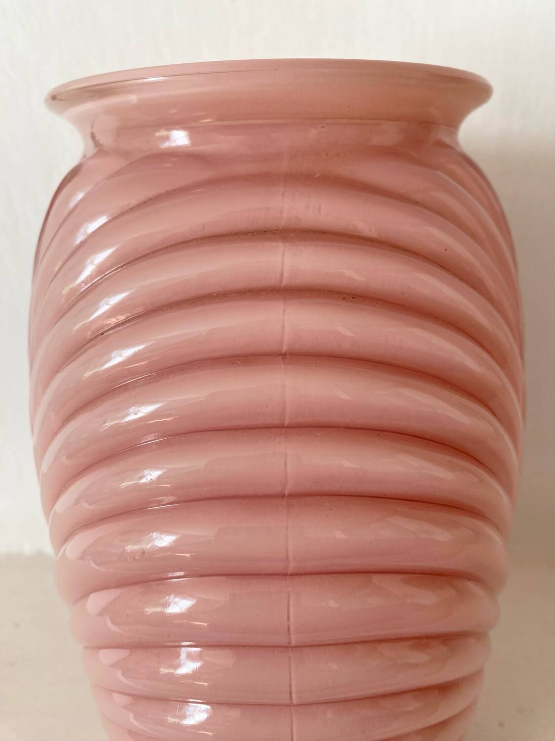 Draped vase from the 1980s by Anchor Hocking.