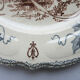 Art Nouveau plate Terre de Fer Choisy le Roi, Louis XIII model: Le Soir