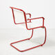 Red & white bauhaus armchair