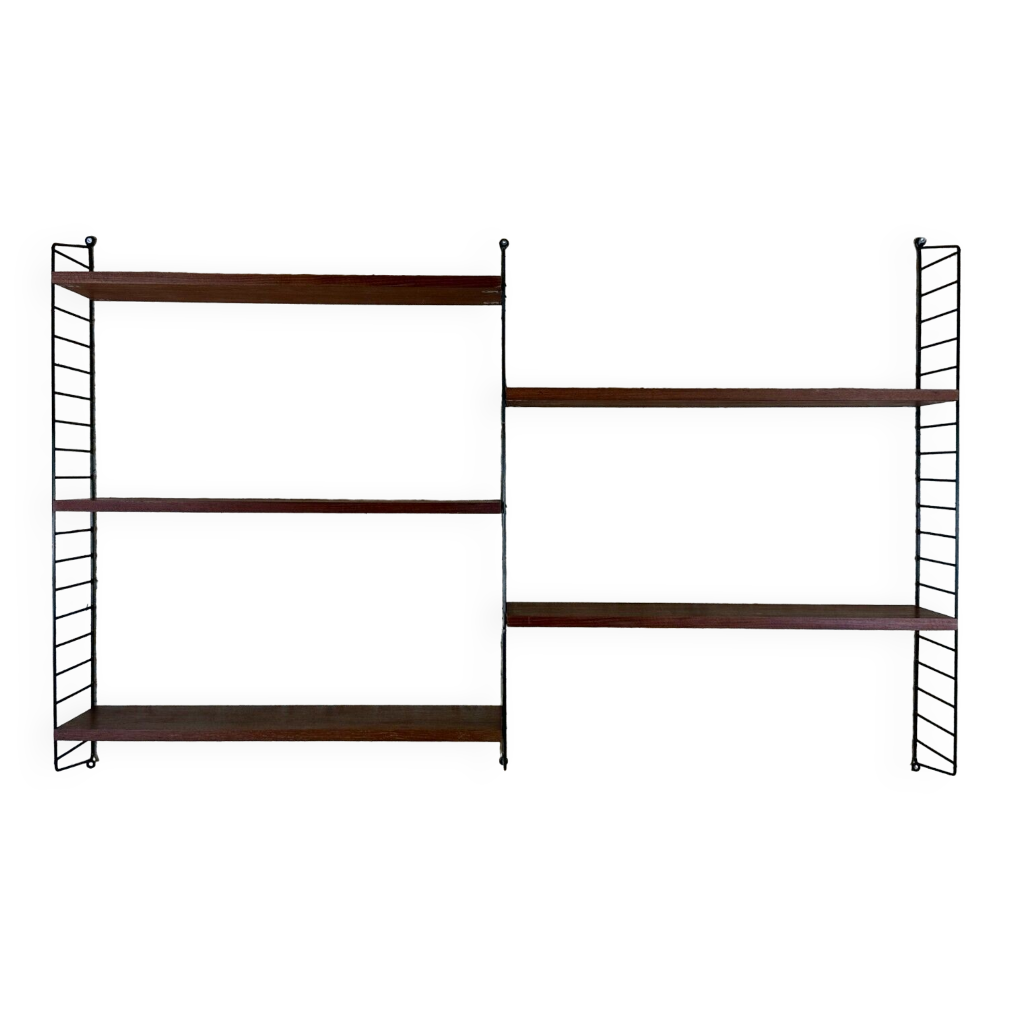 60s 70s teak string shelf module by Kajsa & Nils "Nisse" Strinning Sweden