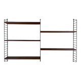 60s 70s teak string shelf module by Kajsa & Nils "Nisse" Strinning Sweden