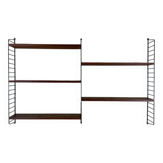 60s 70s teak string shelf module by Kajsa & Nils "Nisse" Strinning Sweden