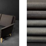 Vintage Mid-Century Danish Modern Brown 3-Seater Sofa by Folke Ohlsson