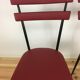 Pair of 50s metal and faux-leather chairs