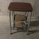 Tabouret marche-pied en formica années 70
