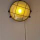 Cast iron porthole wall lamp by TH