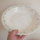 Set de 3 plats anciens Longwy Violetta