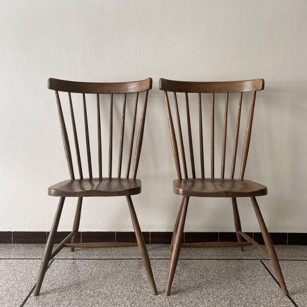 Chaise scandinave x2