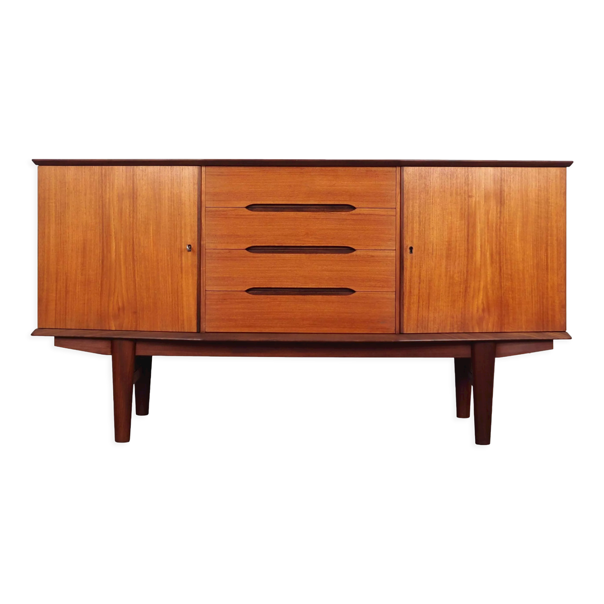Teak sideboard, Danish design, 1970s, production: Denmark