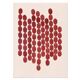 Large abstract painting 50x70 dark red signed eawy