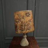 Triskel lamp in reconstituted stone 1970 resin lampshade