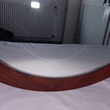 Miroir scandinave vintage en palissandre, années 1970