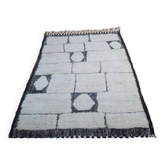 Handmade wool Berber rug 150 X 100 CM