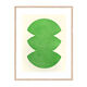 Peinture sur papier  - ARI vert - 40x50cm - signée Eawy