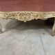 Louis XV style bench in lacquered and gilded beech, 20th century