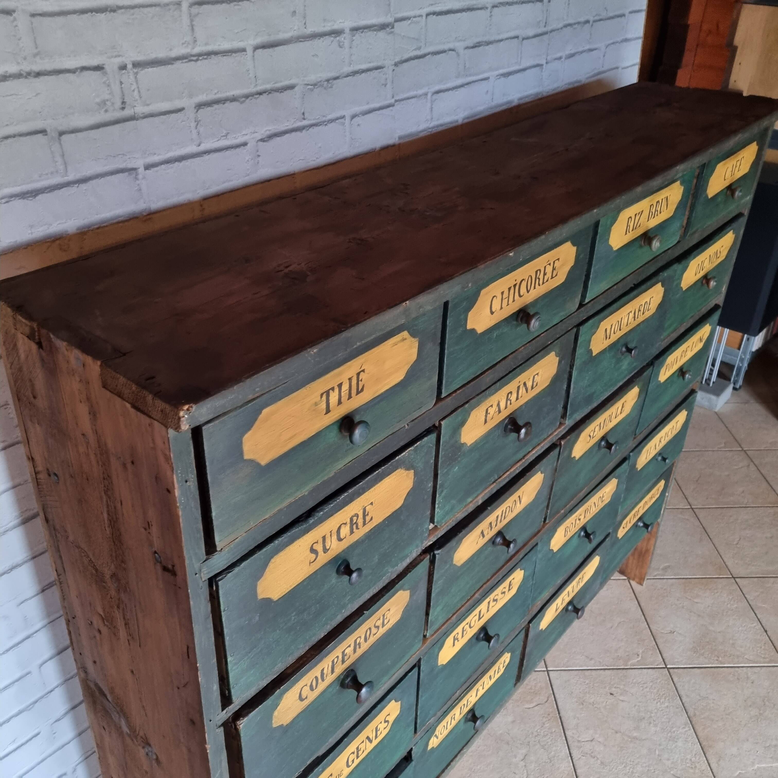 19th century mountain grocery cabinet