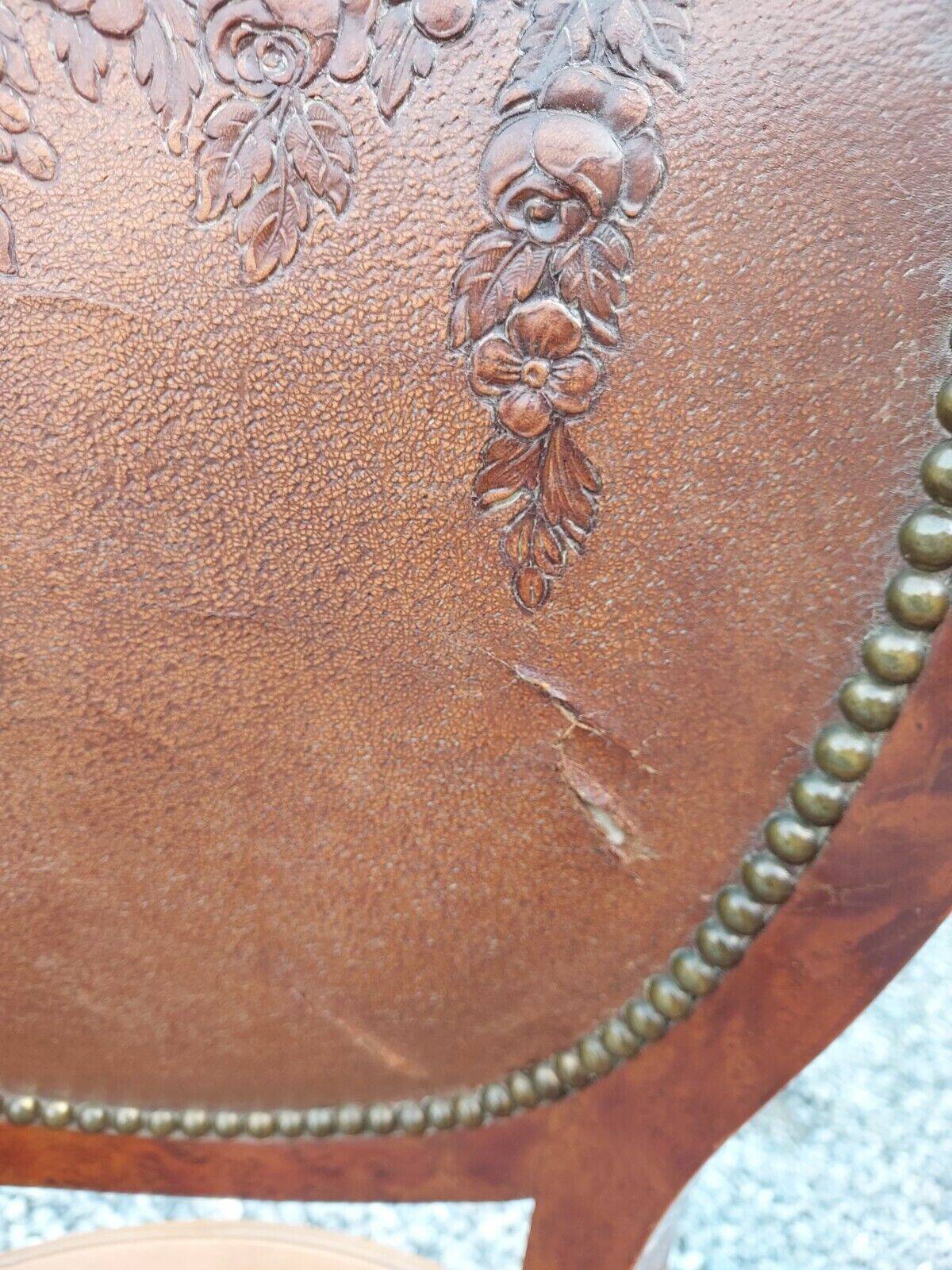 Chaises style Louis XVI en acajou x 6