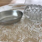 Complete flower pick in tin glass