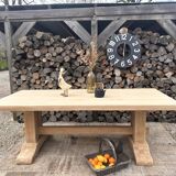 Renovated solid oak monastery table