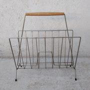 Vintage metal magazine holder 50s