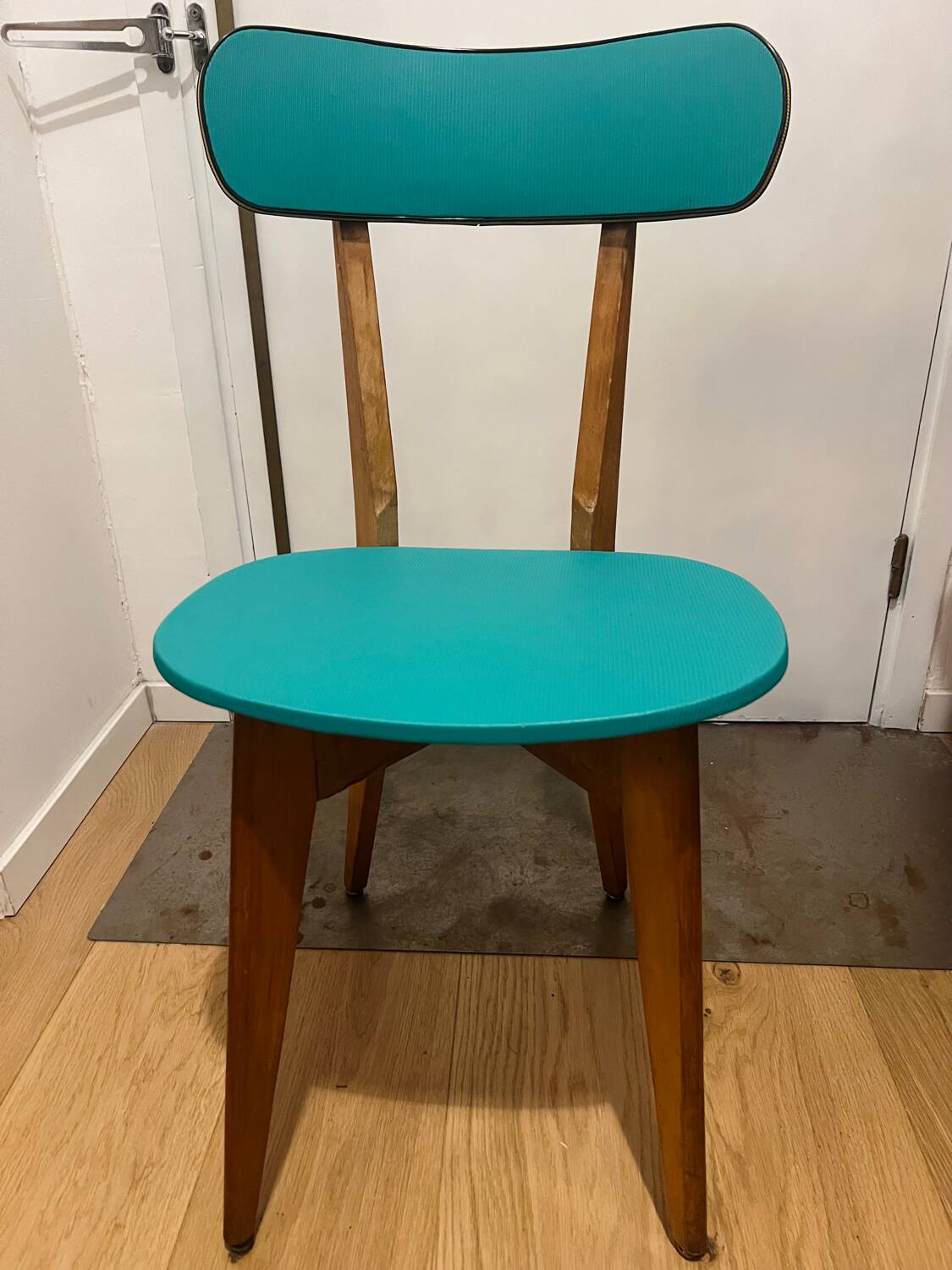 Set of 4 Vintage Compass Leg Chairs 70s