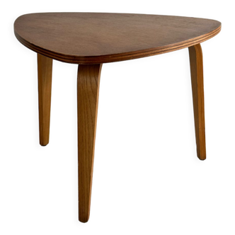 Vintage bow-wood coffee table, design Steiner 1960