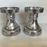 Pair of silver candle holders