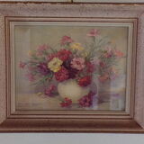 Simone Lalanne-bascle peinture "bouquet de fleurs"