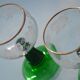 6 verres gravés Roemer sur pied torsadé