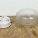 Vintage white porcelain pendant light, 1970s