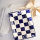Very Large and Antique Checkered Ashtray - Early 20th Century