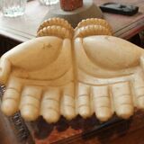 Empty pocket in the shape of hands