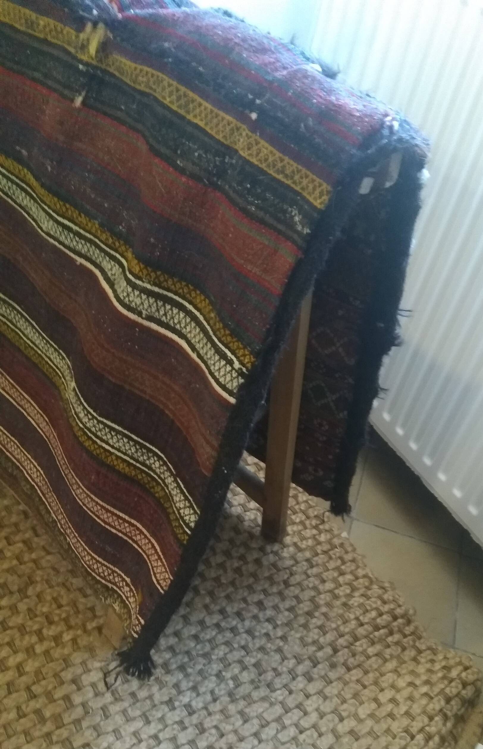 Khorjin carpet, nomadic horseman bag, Iran, wool.