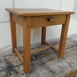 Solid oak side desk