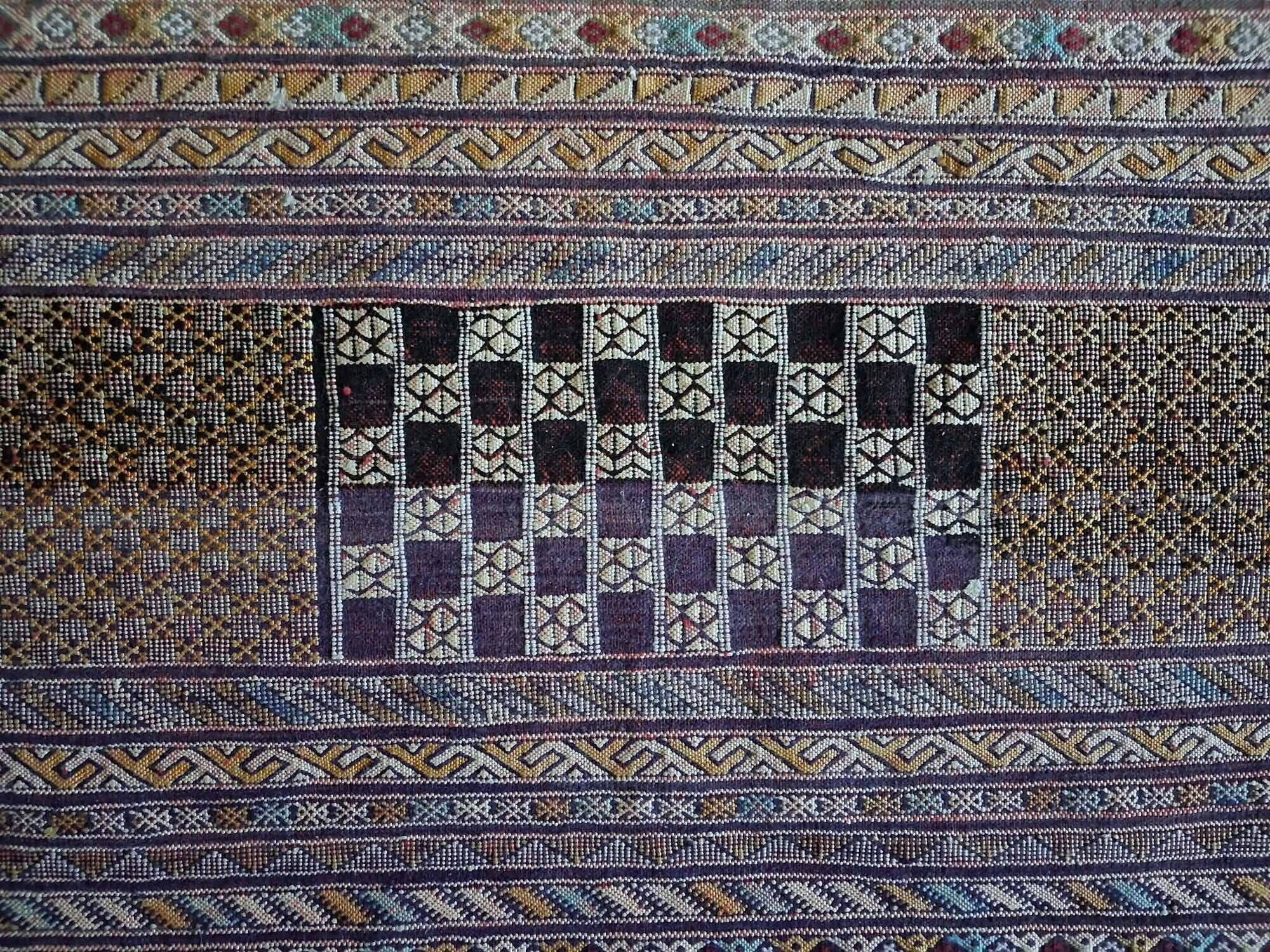 Handmade Berber Kilim Zemmour 202x117cm