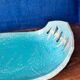 Large fruit bowl / centrepiece in glazed ceramic from the 1970s.