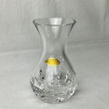 Hand-cut vintage crystal vase