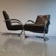 Paire de fauteuils tubulaires