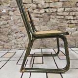 Breuer style bamboo cane chair 1980"