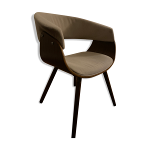 Chaise mid century beige