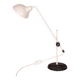 Tilting desk lamp in white metal 1960.