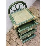 Rattan bedside table