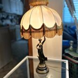 Bronze lamp signed Aug.Moreau