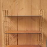 Vintage tomado string shelf, wooden trays