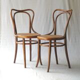 2 bistro chairs from kohn around 1900