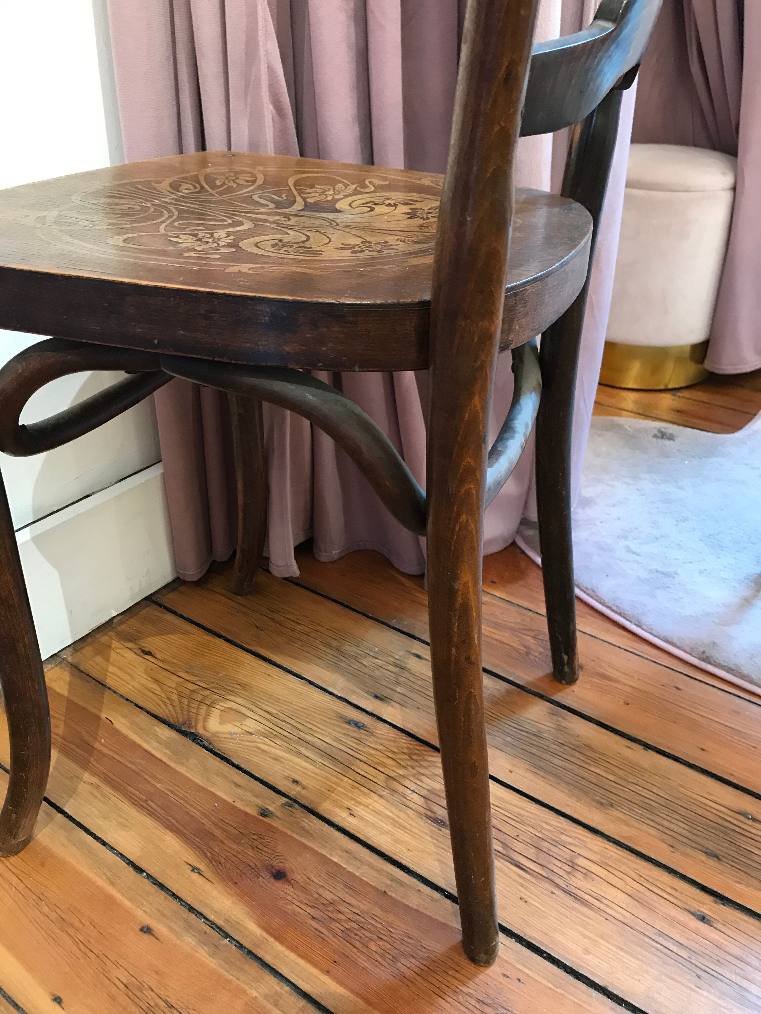 Art Nouveau bistro chair