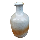 Light stoneware potter's bottle with vintage spout