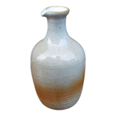 Light stoneware potter's bottle with vintage spout