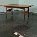 Vintage teak Danish Design adjustable table by Trioh Denmark .